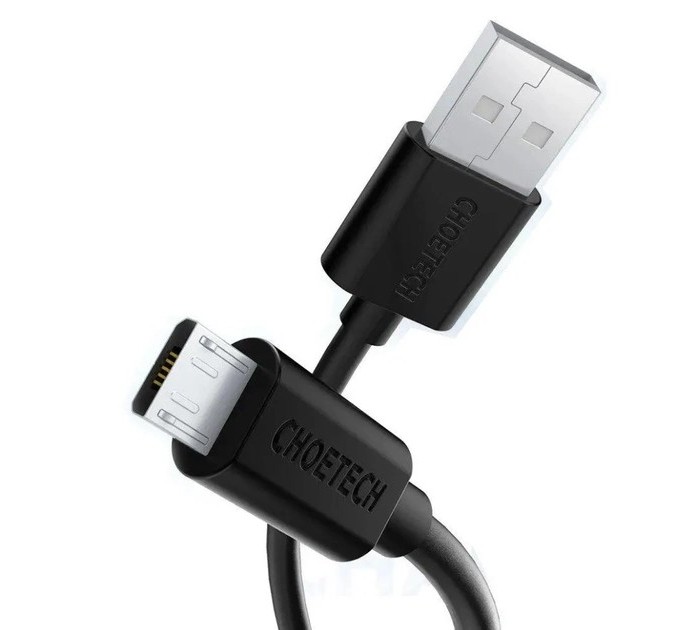 Choetech Кабель Choetech USB - micro USB (M/M), 1.2 м, Black (AB003)