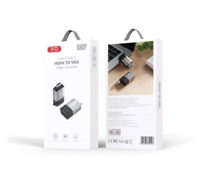XO Перехідник HDMI to VGA XO (GB014-HDMIVGA.tranish)