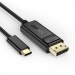 Choetech Кабель мультимедійний USB-C to DisplayPort 1.8m 4K 60Hz Choetech (XCP-1801BK)