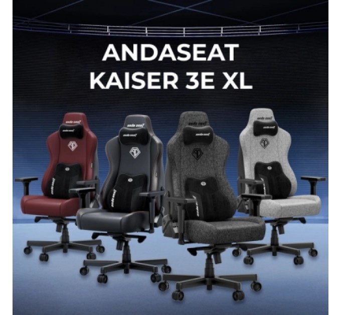 AndaSeat Крісло ігрове AndaSeat Kaiser 3E Fabric Size XL Dark Grey (AD23YC-XL-09-GB-CF-G01)