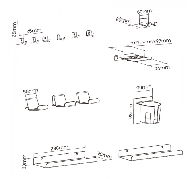 OfficePro Набір аксесуарів для органайзера OfficePro OA530 White