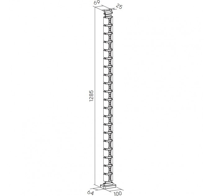 OfficePro Органайзер для кабелю OfficePro CM630B Black