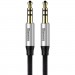 Baseus Кабель мультимедійний 3.5mm M/M 0.5m Yiven M30 black-silver Baseus (CAM30-AS1)