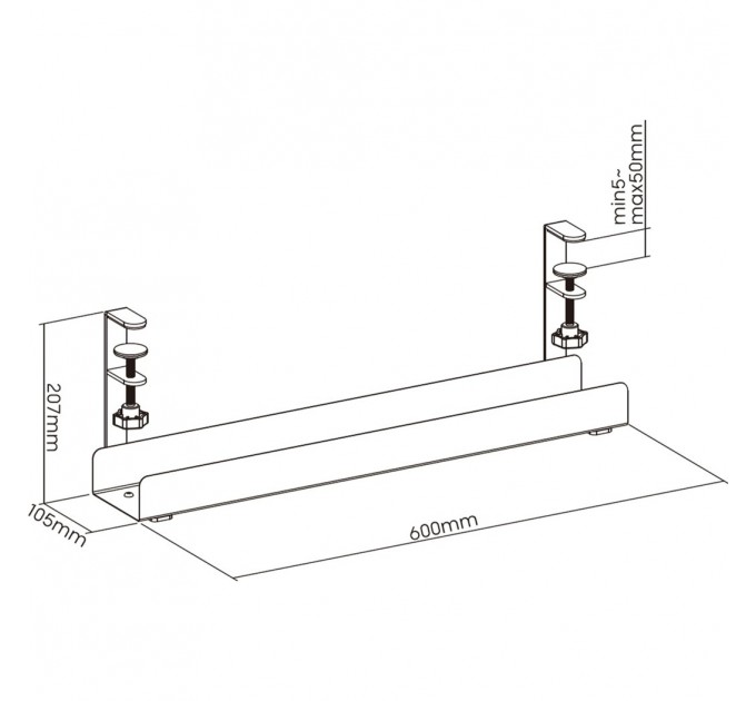 OfficePro Органайзер для кабелю OfficePro CT500W White