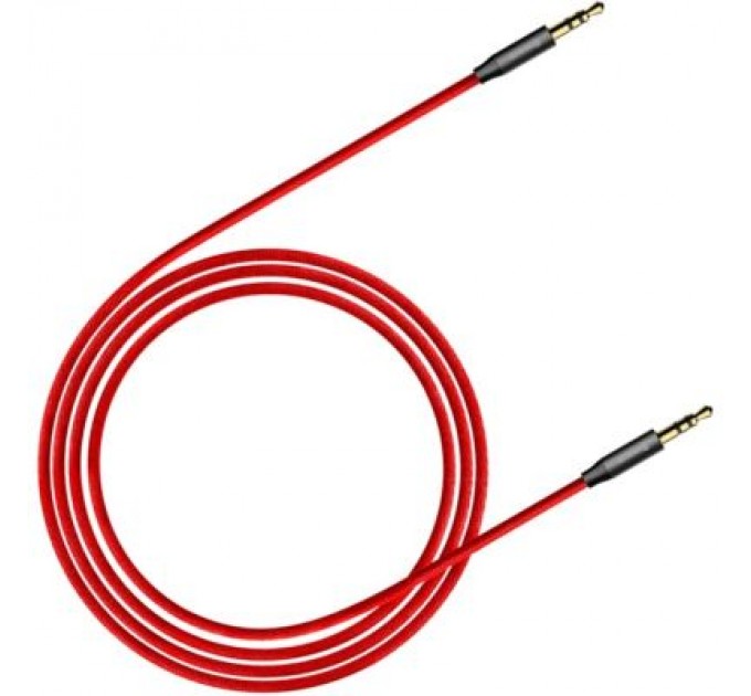 Baseus Кабель мультимедійний Jack 3.5mm Yiven M30 M/M 1.5m red-black Baseus (CAM30-C91)
