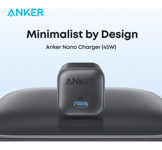 Anker Мережевий зарядний пристрій Anker Nano Charger 45W USB-C Black (A2692L11)
