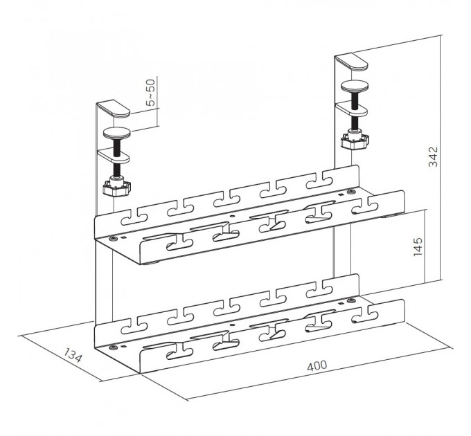 OfficePro Органайзер для кабелю OfficePro CT510B Black