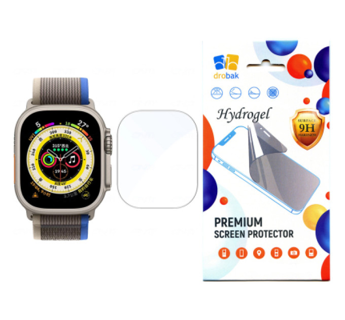 Drobak Плівка захисна Drobak Hydrogel Apple Watch Ultra 2 49mm (2шт) (323210)
