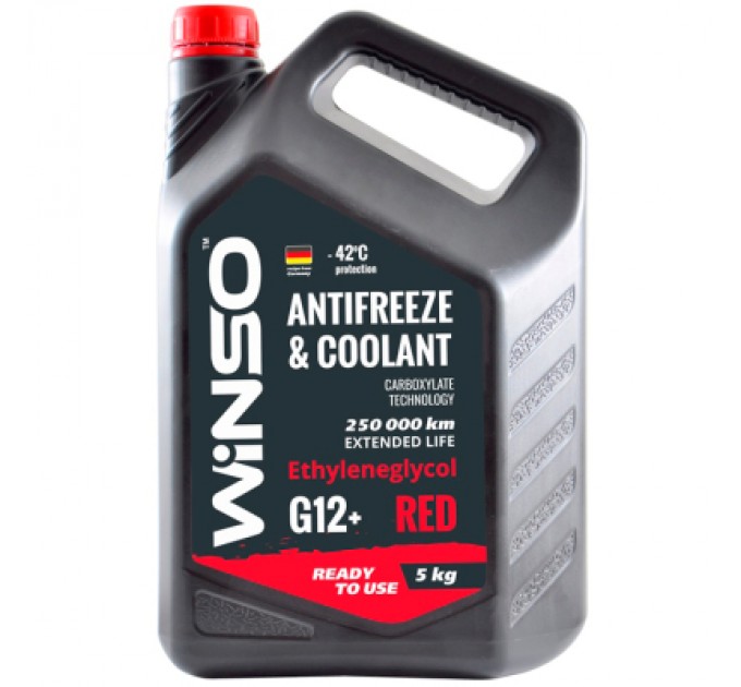 WINSO Антифриз WINSO WINSO RED G12+ red 5kg (880910)