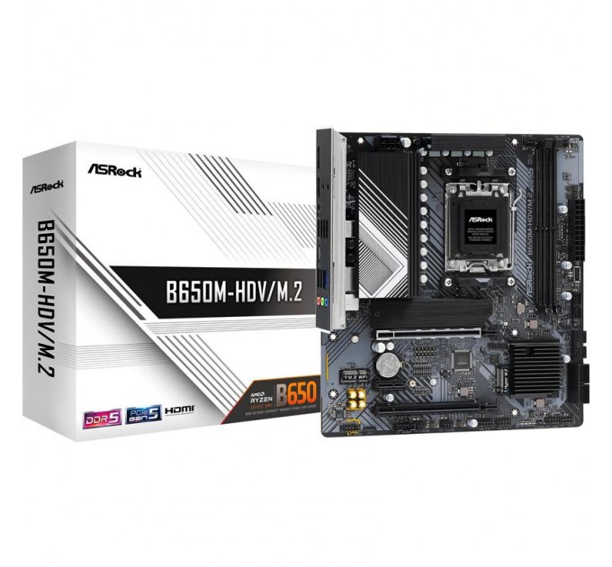 ASRock Материнська плата ASRock B650M-HDV/M.2 Socket AM5