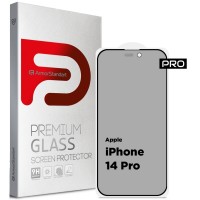 Скло захисне Armorstandart Pro Anti-spy Matte Apple iPhone 14 Pro Black (ARM68604)