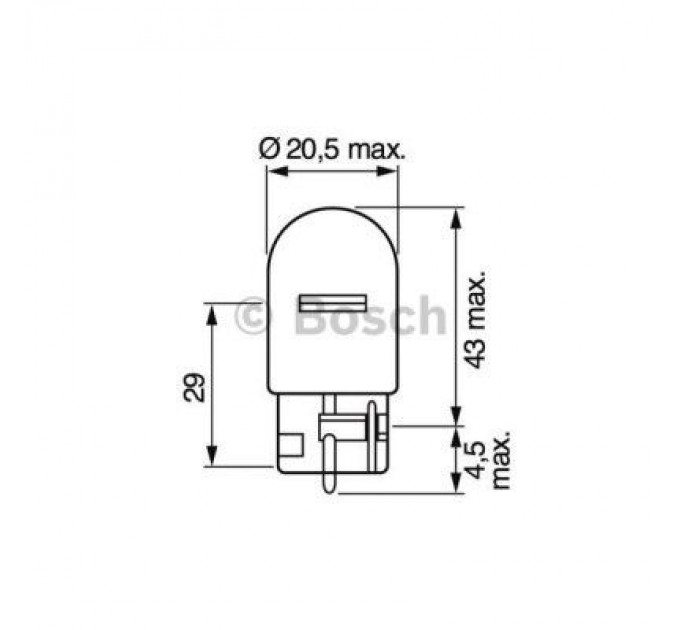 Bosch Автолампа Bosch 21W (1 987 302 251)