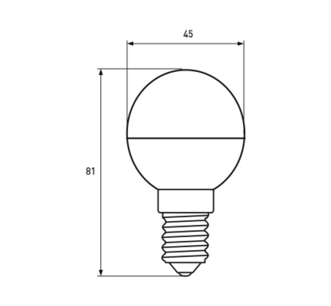 Eurolamp Лампочка Eurolamp LED ECO серия "P" G45 7W 700Lm E14 4000K (LED-G45-07144(P))