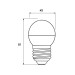 Eurolamp Лампочка Eurolamp LED ECO серия "P" G45 7W 700Lm E27 4000K (LED-G45-07274(P))