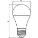Eurolamp Лампочка Eurolamp LED А60 800 Lm E27 4000K 2шт (MLP-LED-A60-08274(Amber)new)