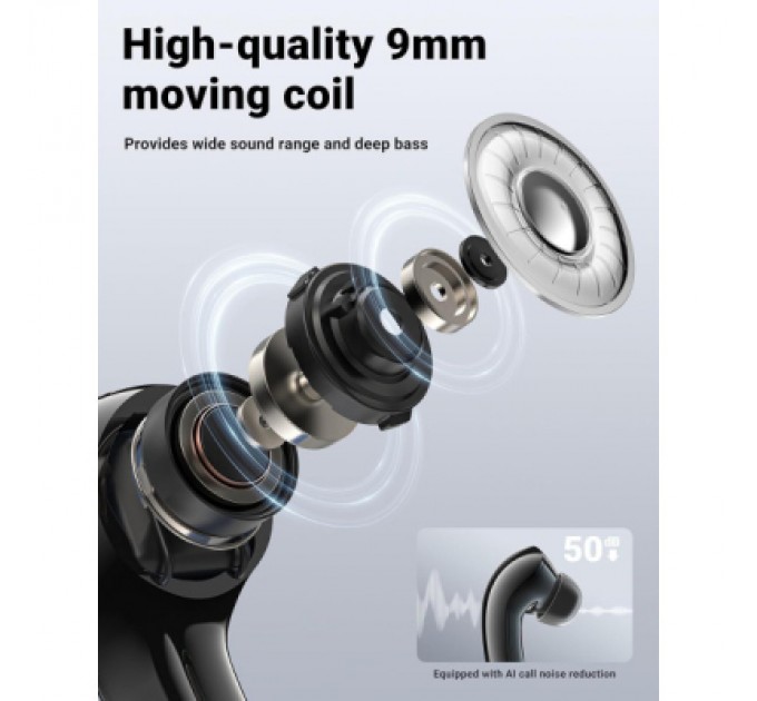 Acefast Навушники Acefast T9 Obsidian Black (6974316282570)