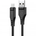 Acefast Дата кабель USB 2.0 AM to Micro 5P 1.2m 2.4A TPE C3-09 black Acefast (6974316280880)
