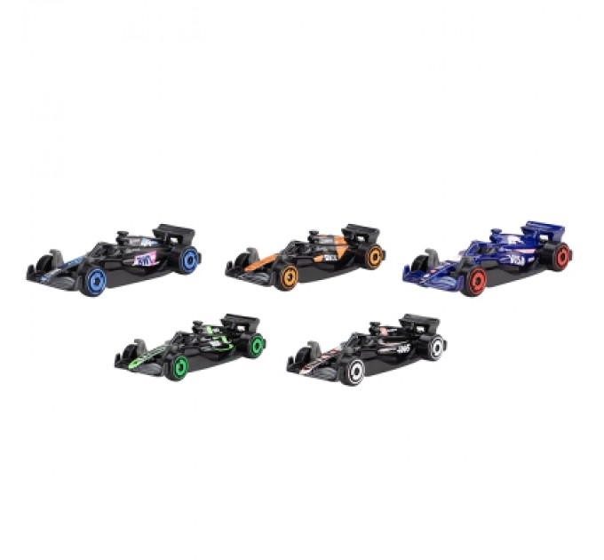 Hot Wheels Машина Hot Wheels набір F1 2024 5 базових болідів (JGF58)