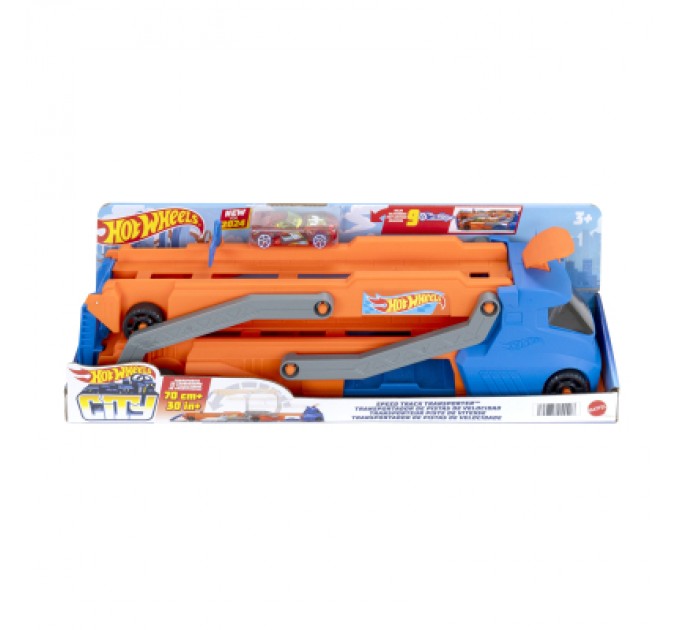 Hot Wheels Ігровий набір Hot Wheels Вантажівка City Блискавичний автотранспортер (HYT83)