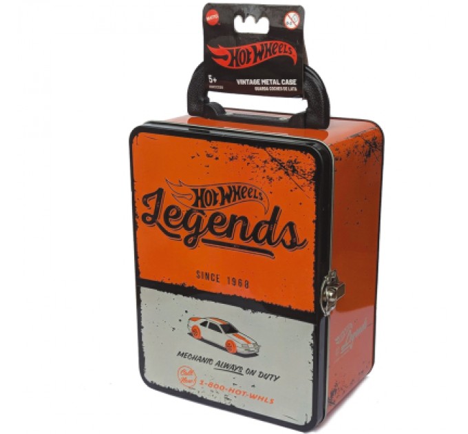 Hot Wheels Ігровий набір Hot Wheels Вінтажний контейнер для 18 машинок, помаранчевий (HWCC22O)