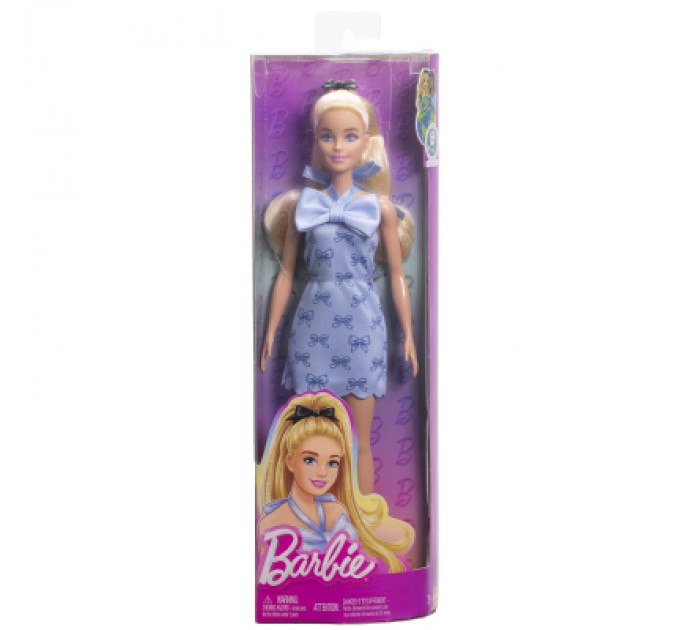 Barbie Лялька Barbie Fashionistas Блакитні бантики (HYT93)