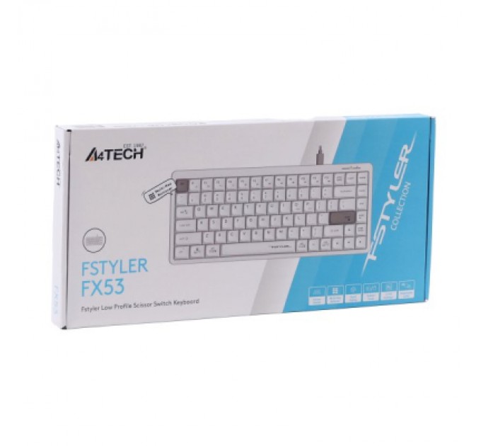A4Tech Клавіатура A4Tech FX53 USB UA White (4711421002400)