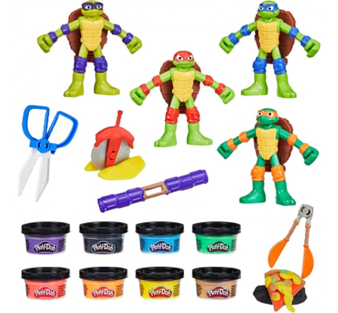 Hasbro Набір для творчості Hasbro Play-Doh Черепашки-ніндзя Ковабунга (G0556)