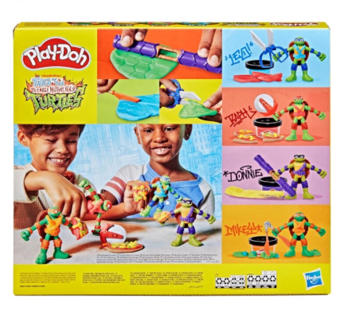 Hasbro Набір для творчості Hasbro Play-Doh Черепашки-ніндзя Ковабунга (G0556)