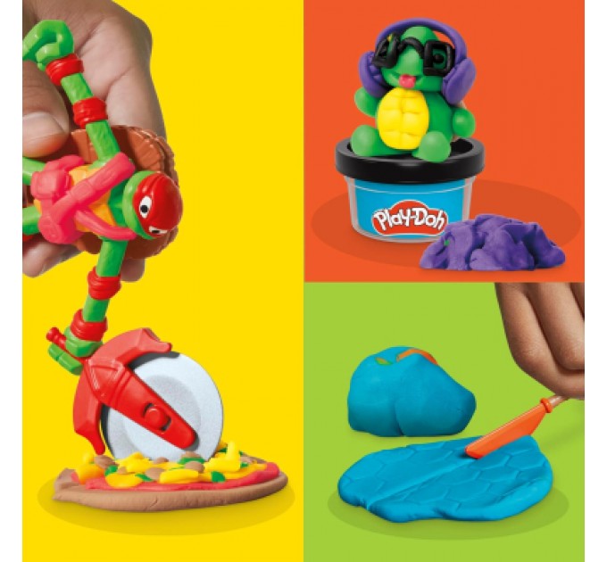 Hasbro Набір для творчості Hasbro Play-Doh Черепашки-ніндзя Ковабунга (G0556)