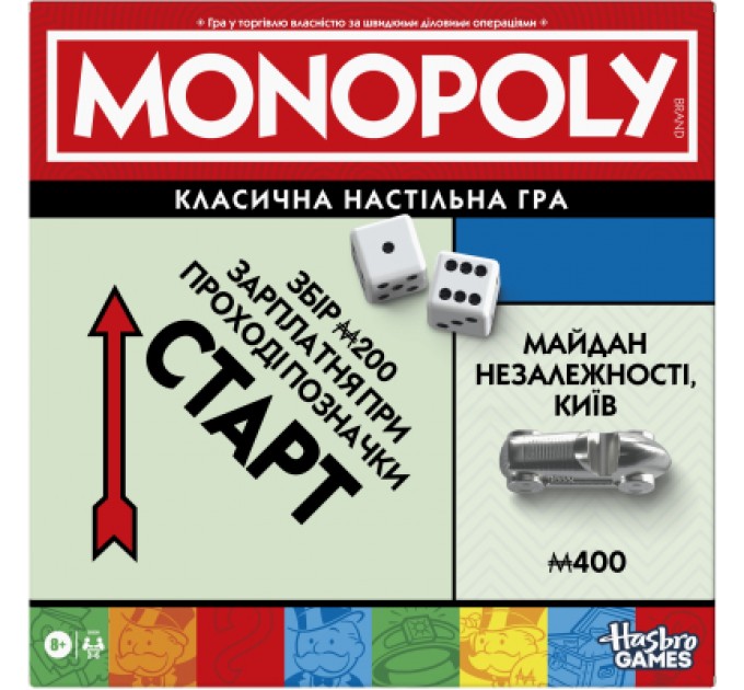 Hasbro Настільна гра Hasbro Gaming Монополія класична оновлена (G0009)