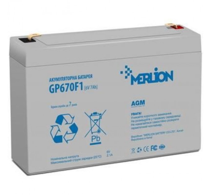 Merlion Батарея до ДБЖ Merlion 6V-7Ah (GP670F1)