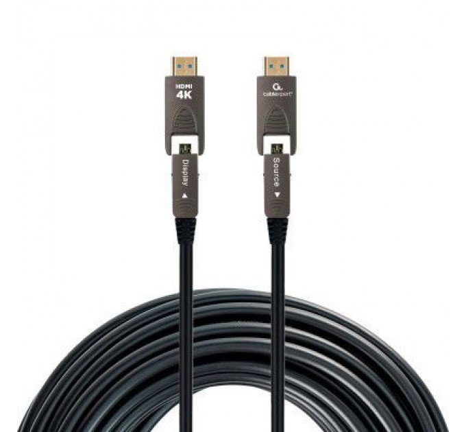 Cablexpert Кабель мультимедійний HDMI to HDMI A/D to A/D 10.0m V.2.0 4K 60Hz Optic (AOC) Cablexpert (CCAP-HDMIDD-AOC-10M)