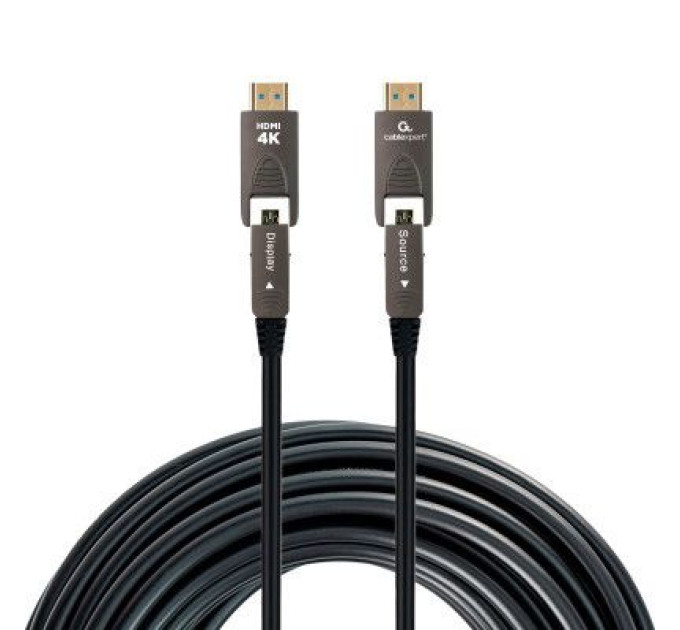 Cablexpert Кабель мультимедійний HDMI to HDMI A/D to A/D 20.0m V.2.0 4K 60Hz Optic (AOC) Cablexpert (CCAP-HDMIDD-AOC-20M)