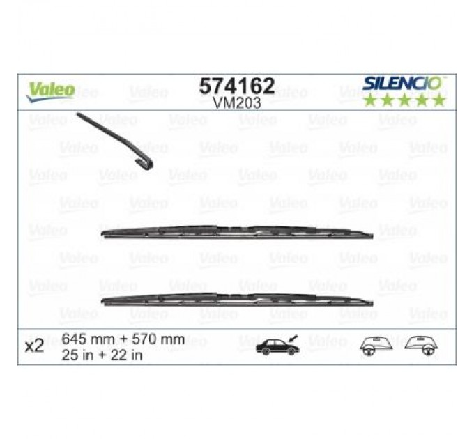 Valeo Щітка склоочисника Valeo 574162