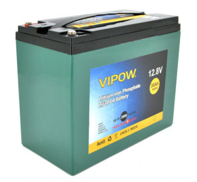 Vipow Батарея LiFePo4 Vipow LiFePO4 12.8V-30A (LiFePO4128-30/25)