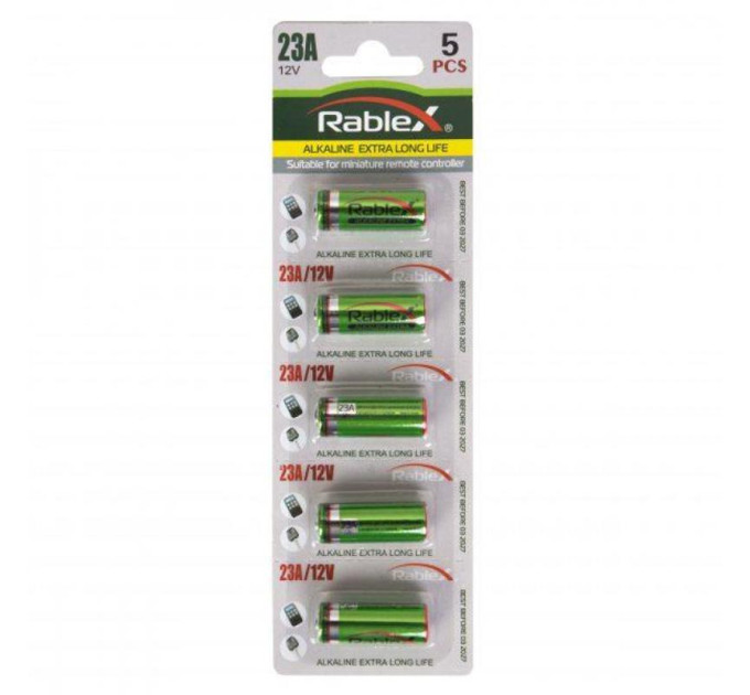 Rablex Батарейка Rablex Turbo A23 BL 5шт