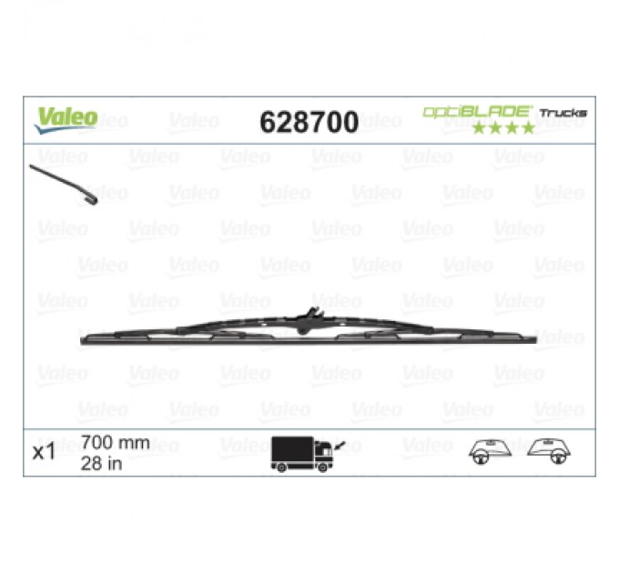 Valeo Щітка склоочисника Valeo 628700