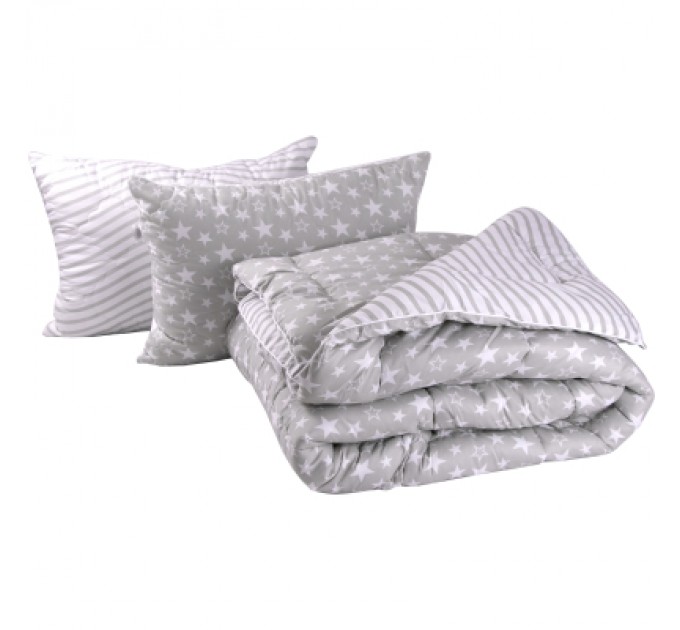 Руно Ковдра Руно набір ковдра 200х220 + 2 подушки 50х70 силіконові Star Plus (925.52Star_plus)