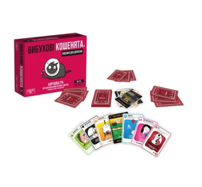 Rozum Настільна гра 18+ Rozum Вибухові кошенята: доросла версія 18+ (810083046389)