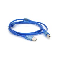 Кабель для принтера USB 2.0 AM/BM 1.5m 2x ferrite transparent Voltronic (YT-AM/BM-1.5T)