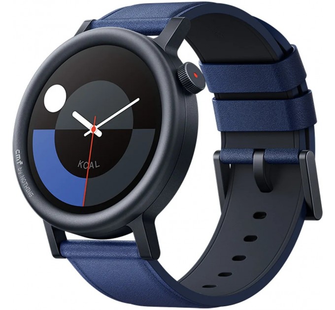 Nothing_ Смарт-годинник CMF by Nothing Watch Pro 2 Metal with Leather Strap D398 Blue (A10700016)_EU