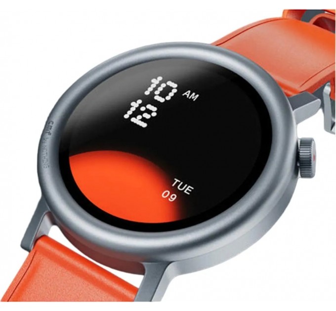 Nothing_ Смарт-годинник CMF by Nothing Watch Pro 2 Metal with Leather Strap D398 Orange (A10700014)_EU