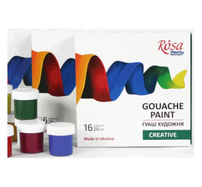 Rosa Гуашеві фарби Rosa Studio Creative 16*20 мл (4823098531609)