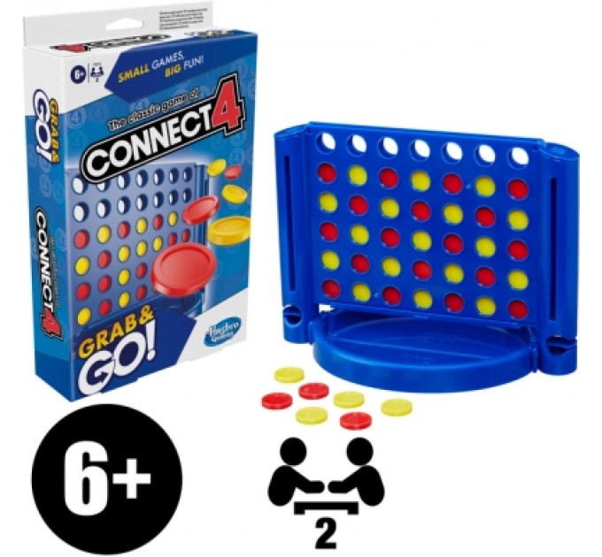 Hasbro Настільна гра Hasbro дорожня Збери 4 (F8253)