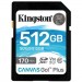 Kingston Карта пам'яті Kingston 512GB SDXC class 10 UHS-I U3 Canvas Go Plus (SDG3/512GB)