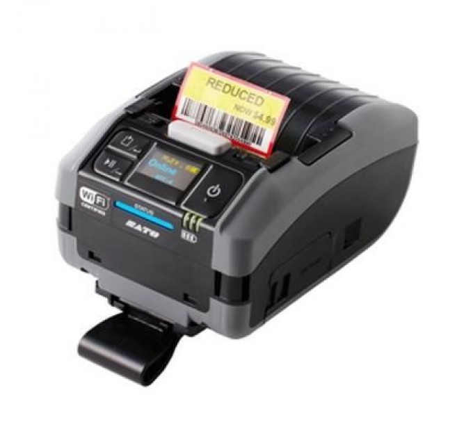 Sato Принтер етикеток Sato PW208NX портативний, USB, Bluetooth, WLAN, Dispenser (WWPW2308G)