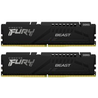 Модуль пам'яті для комп'ютера DDR5 64GB (2x32GB) 5600 MHz Beast EXPO Black Kingston Fury (ex.HyperX) (KF556C40BB2K2-64)