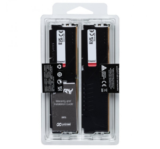Kingston Fury (ex.HyperX) Модуль пам'яті для комп'ютера DDR5 64GB (2x32GB) 5600 MHz Beast EXPO Black Kingston Fury (ex.HyperX) (KF556C40BB2K2-64)