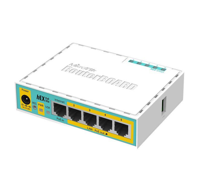 Mikrotik Маршрутизатор Mikrotik hEX PoE lite (RB750UPr2)
