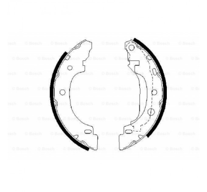 Bosch Гальмівні колодки Bosch 0 986 487 570
